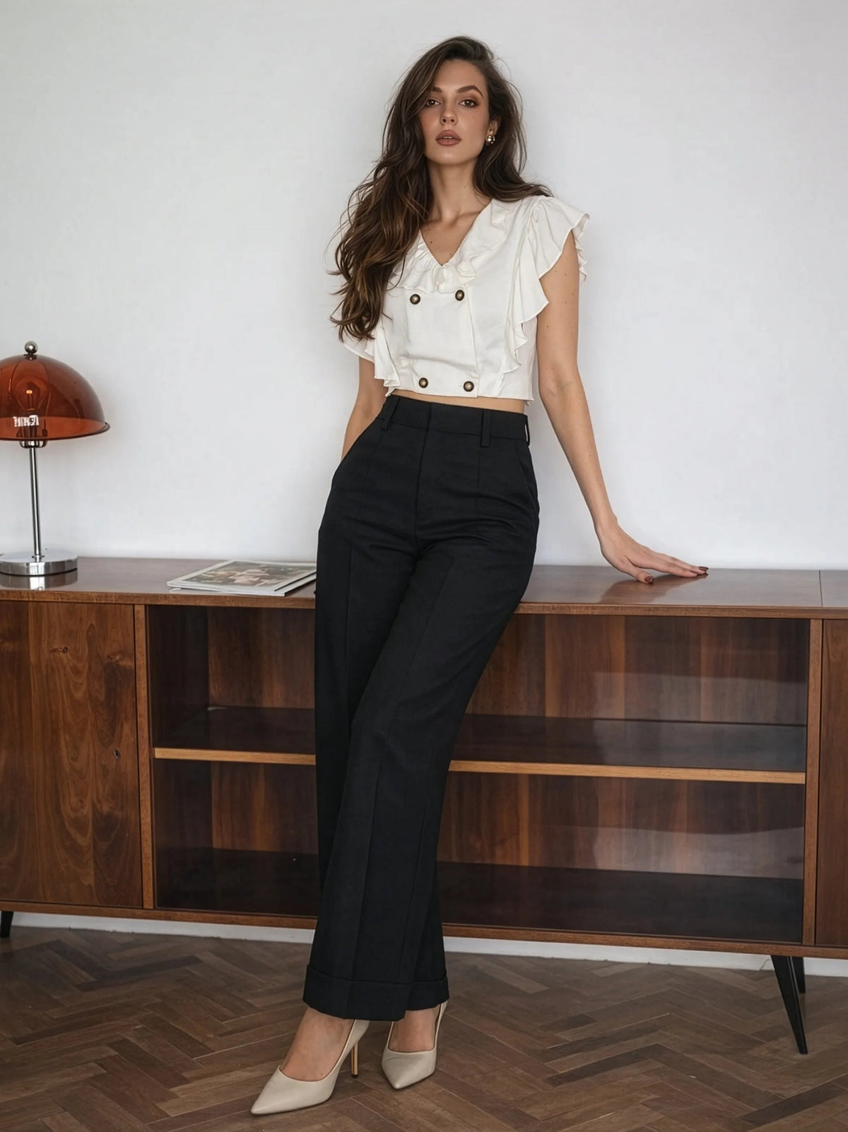 Valya Linen Top - White