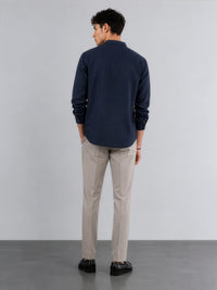 Kensington - Navy Linen Relaxed Fit Shirt
