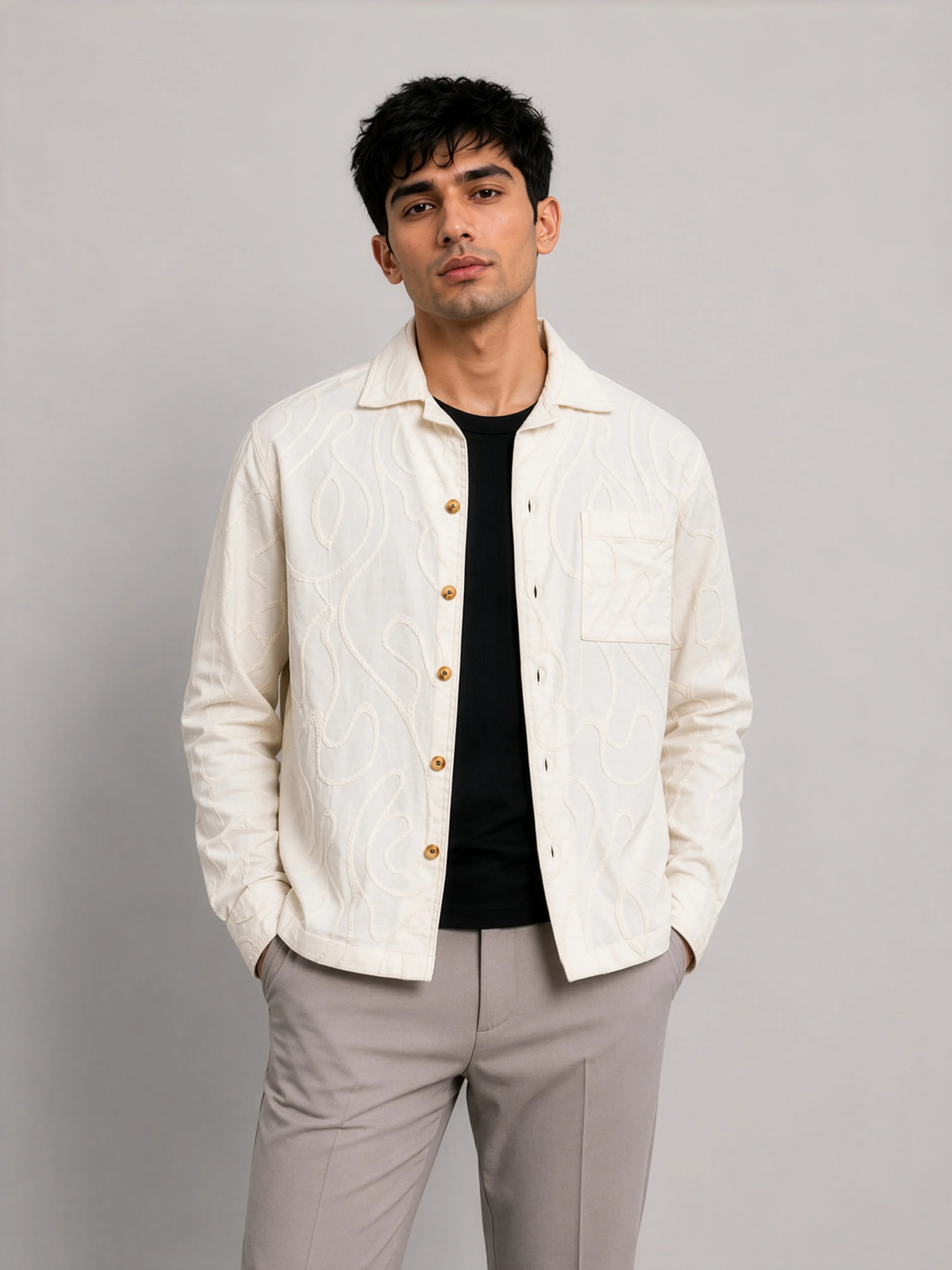 The Lennox Jacquard Shacket