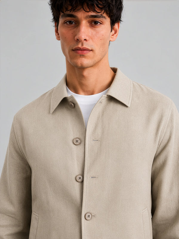 AirLinen™ Bomber Jacket - Beige