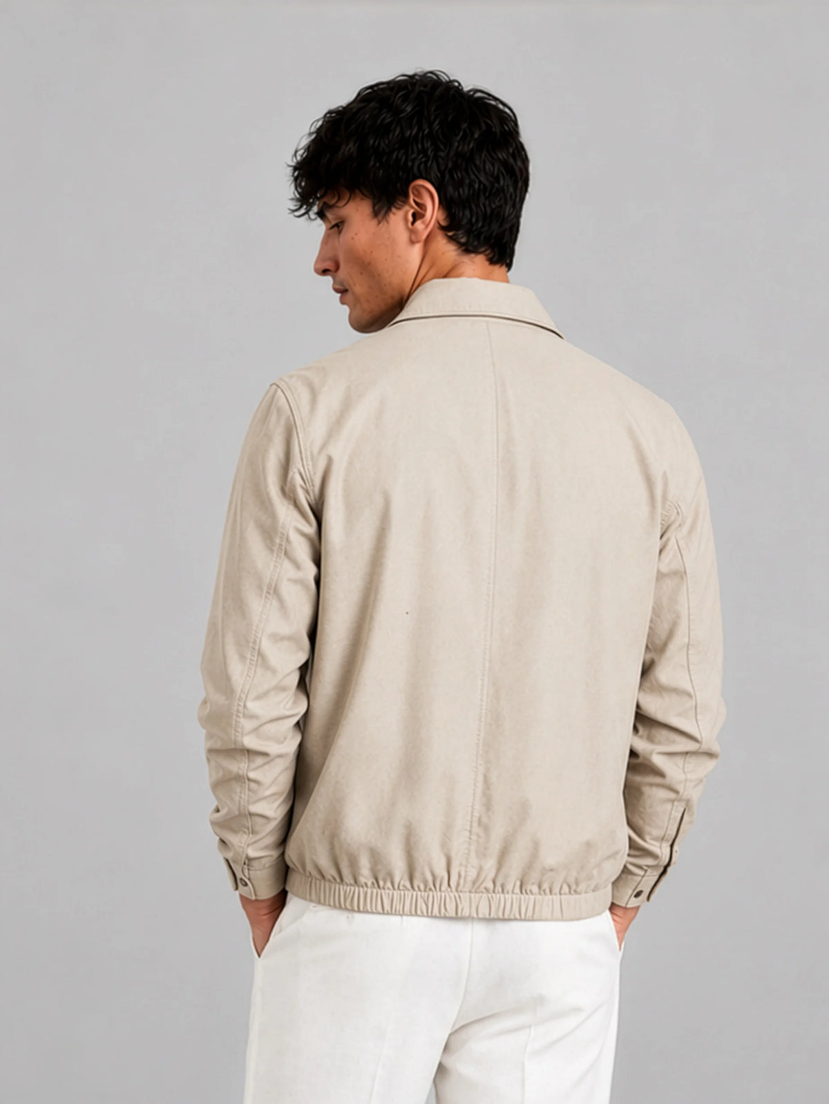 AirLinen™ Bomber Jacket for Men - Back view
