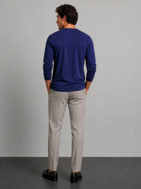Bamboo Cotton Henley - Navy
