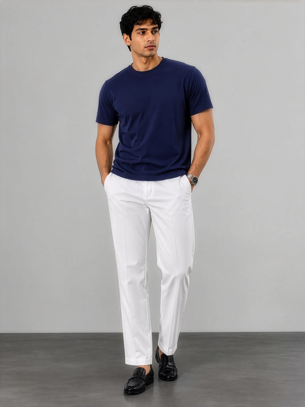 Bamboo SoftDrape™ Cotton Tee - Navy