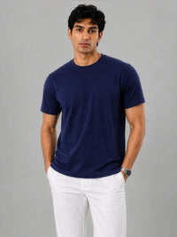 Bamboo SoftDrape™ Cotton Tee - Navy