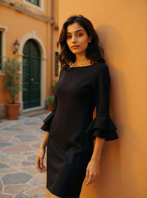 Ralph Frill Knit Dress