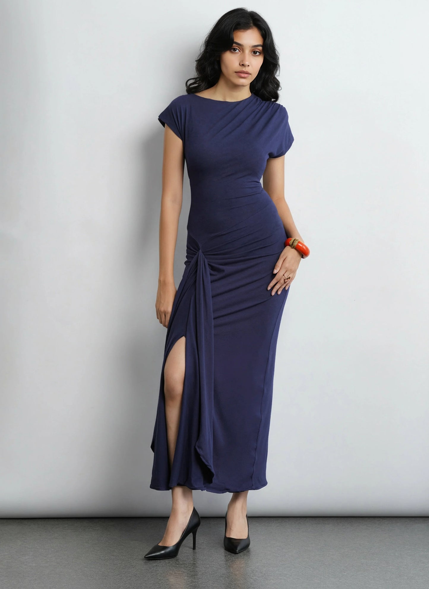 Olivia Dress - Navy
