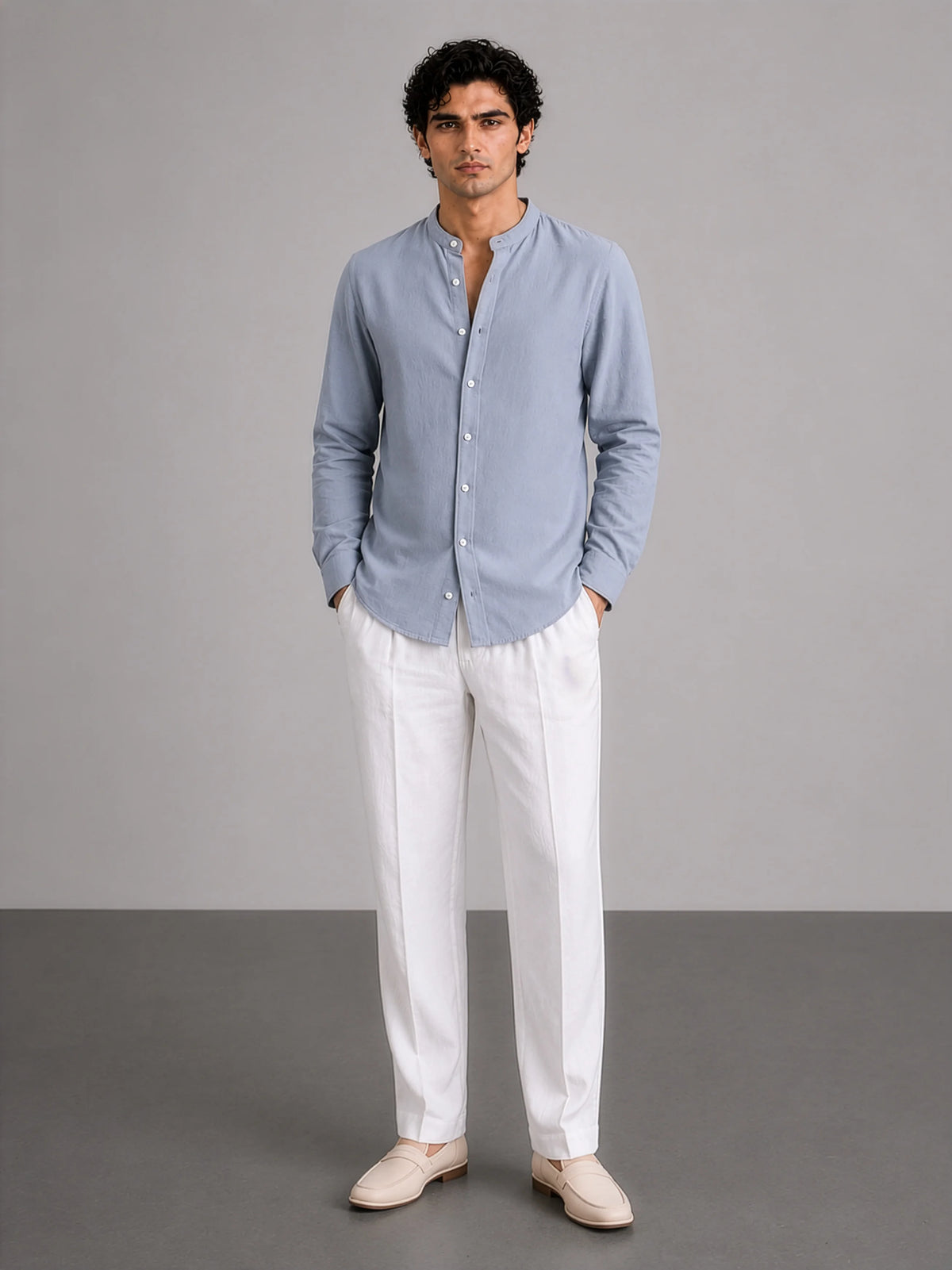 Mandarin AirLinen™ - Pastel Blue