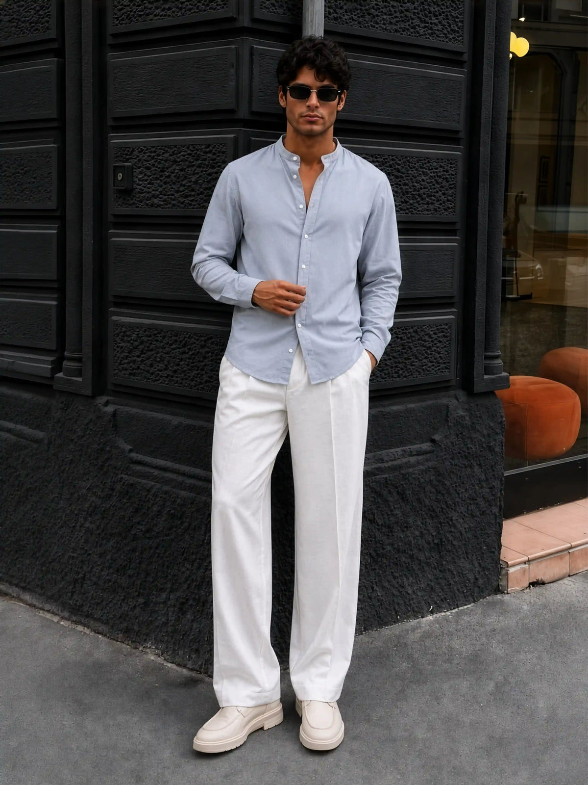 Mandarin AirLinen™ - Pastel Blue