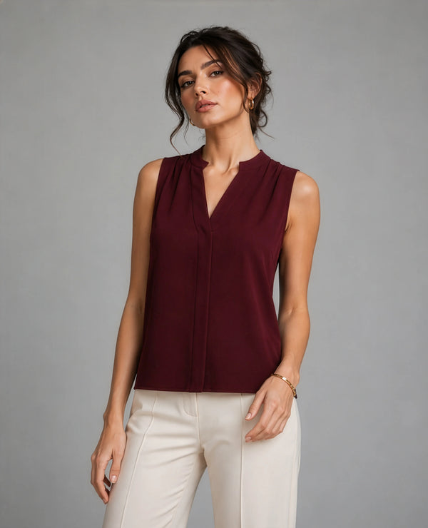 Sora Top in SoftSuit™ - Burgundy