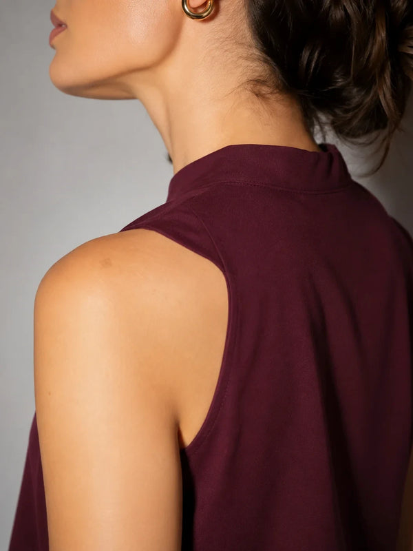 Sora Top in SoftSuit™ - Burgundy