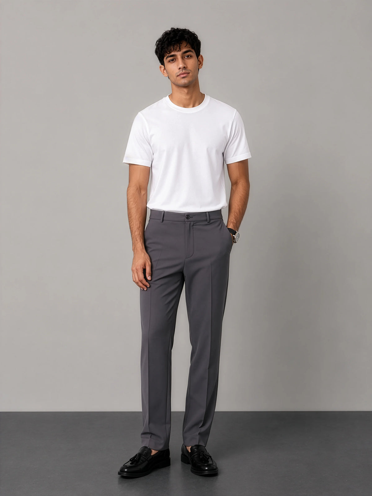 Bamboo SoftDrape™ Cotton Tee - White